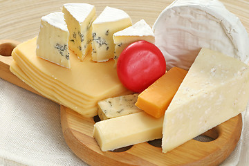 Image showing board of cheese