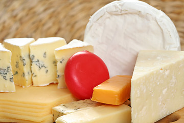 Image showing board of cheese