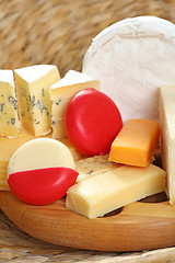 Image showing board of cheese