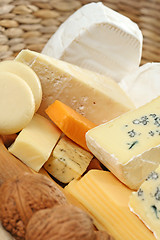 Image showing board of cheese