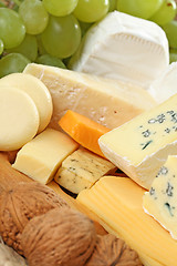 Image showing board of cheese