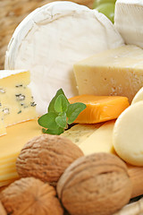 Image showing board of cheese