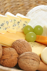 Image showing board of cheese