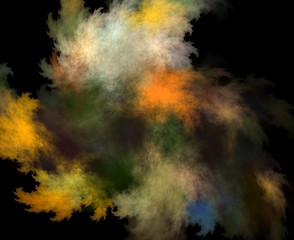 Image showing Fractal color clouds