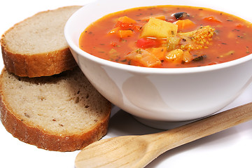 Image showing Fresh vegetable soup