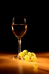 Image showing Evening wine still life