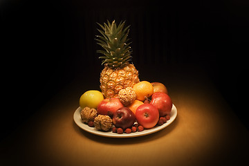 Image showing Fruits with pineapple