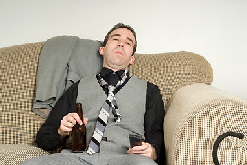 Image showing Bored Businessman