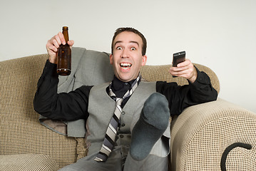 Image showing Excited Businessman