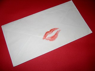 Image showing sealed with a kiss