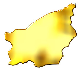 Image showing San Marino 3d Golden Map