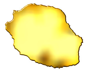 Image showing Reunion 3d Golden Map