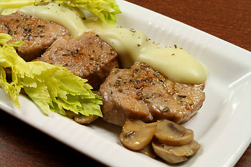 Image showing Baked pork
