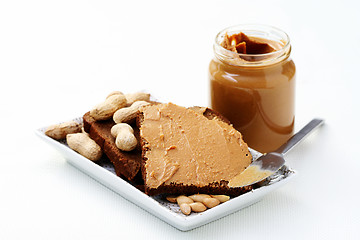 Image showing peanut butter sandwich