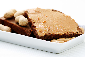 Image showing peanut butter sandwich