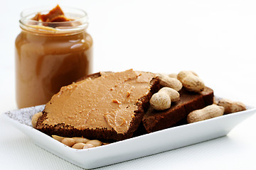 Image showing peanut butter sandwich