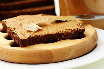 Image showing peanut butter sandwich