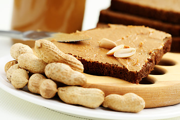 Image showing peanut butter sandwich