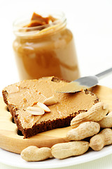 Image showing peanut butter sandwich