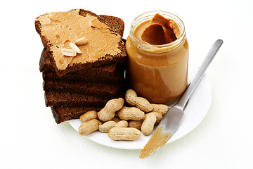 Image showing peanut butter sandwich