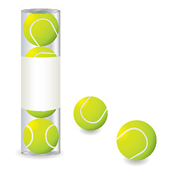 Image showing tennis stack