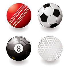 Image showing sports balls