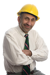 Image showing contractor construction man with hard hat