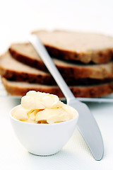 Image showing bread and butter