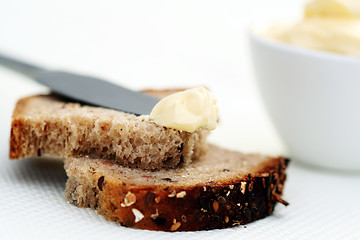 Image showing bread and butter