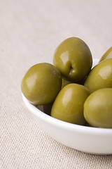 Image showing green greek olives