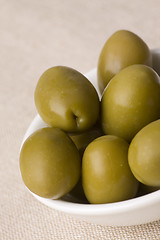 Image showing green greek olives