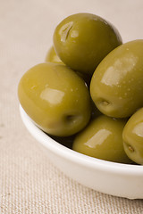 Image showing green greek olives