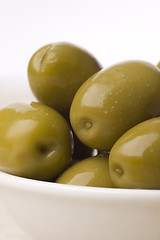 Image showing green greek olives