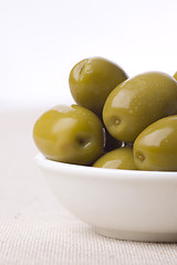 Image showing green greek olives