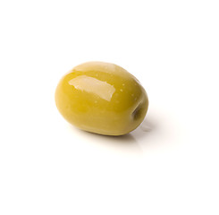 Image showing green greek olive