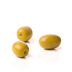 Image showing green greek olives