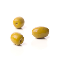 Image showing green greek olives