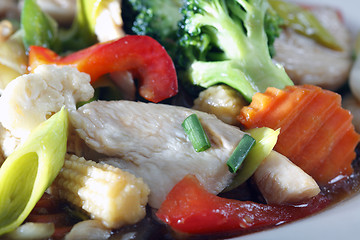 Image showing Chicken and vegetables