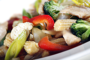 Image showing Chicken and vegetables