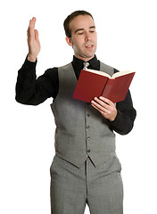 Image showing Actor Reading His Script