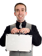 Image showing Young Businessman With Briefcase