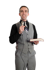 Image showing Smiling Preacher