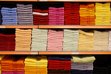 Image showing Colorful towels