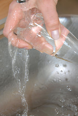 Image showing washing glass