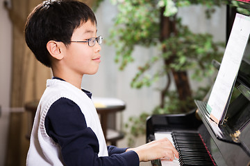 Image showing Playing piano