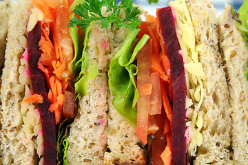 Image showing Salad Sandwich Background