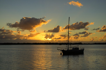 Image showing Old Ketch Sunrise