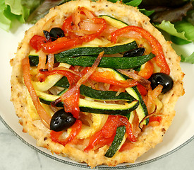 Image showing Vegetable And Ricotta Tart 