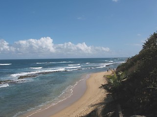 Image showing Footprints in the Sand