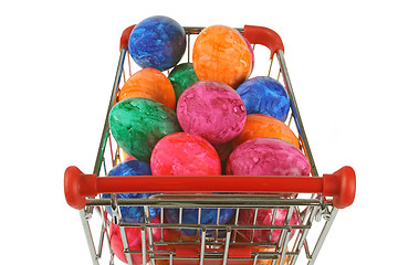 Image showing Colorful easter eggs